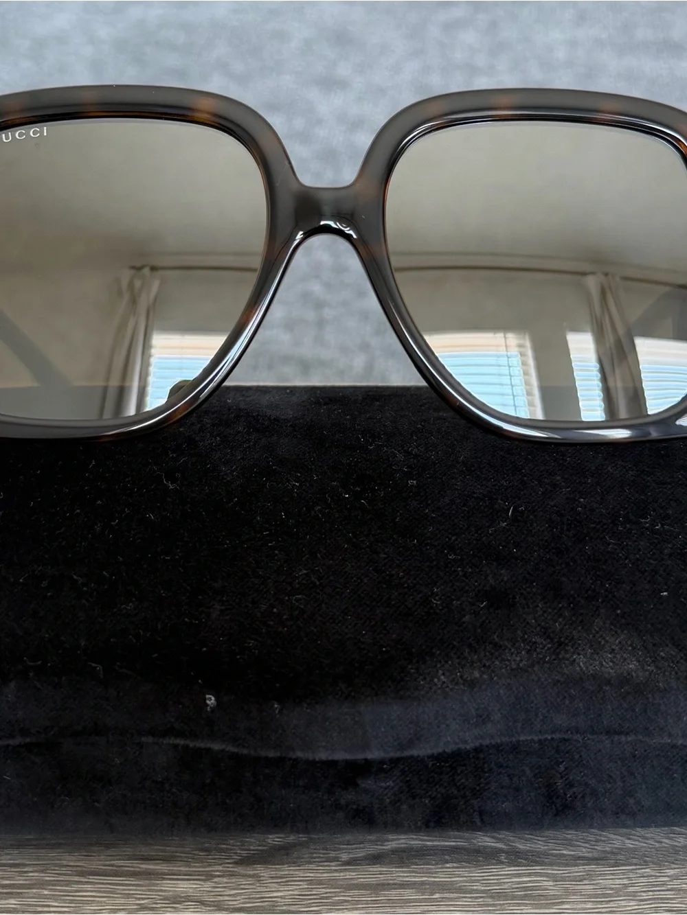 Gucci Women's Oversized Square Sunglasses in Dark Tortoiseshell